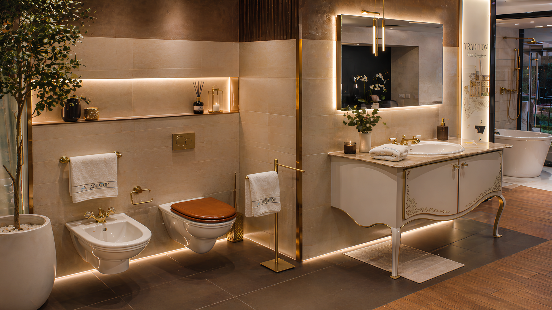 أكواتوب لتجهيزات الحمامات | Aquatop Luxury Bathrooms