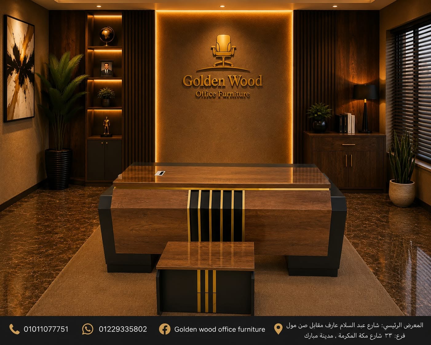 Golden Wood Office Furniture جولدن وود للأثاث المكتبي