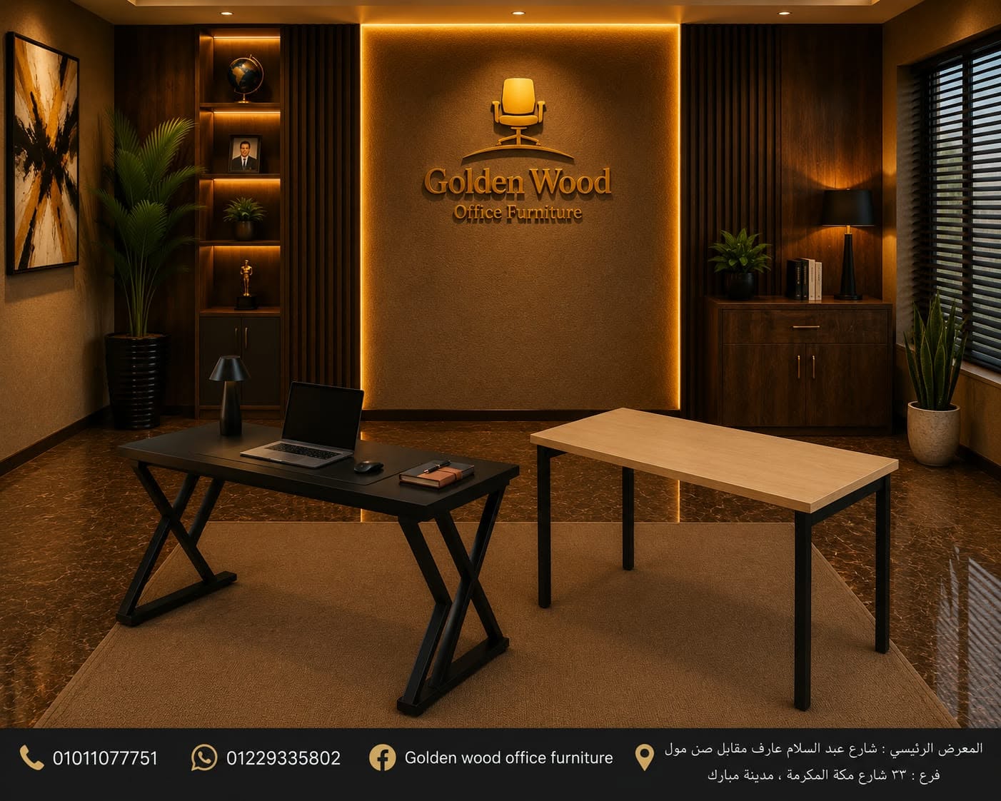 Golden Wood Office Furniture جولدن وود للأثاث المكتبي