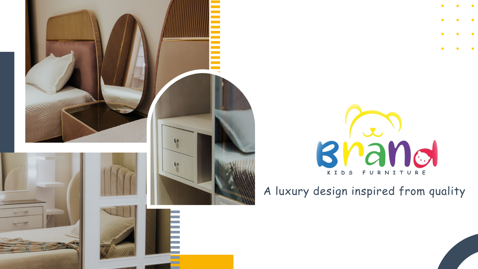 Brand for kids furniture براند للأثاث logo
