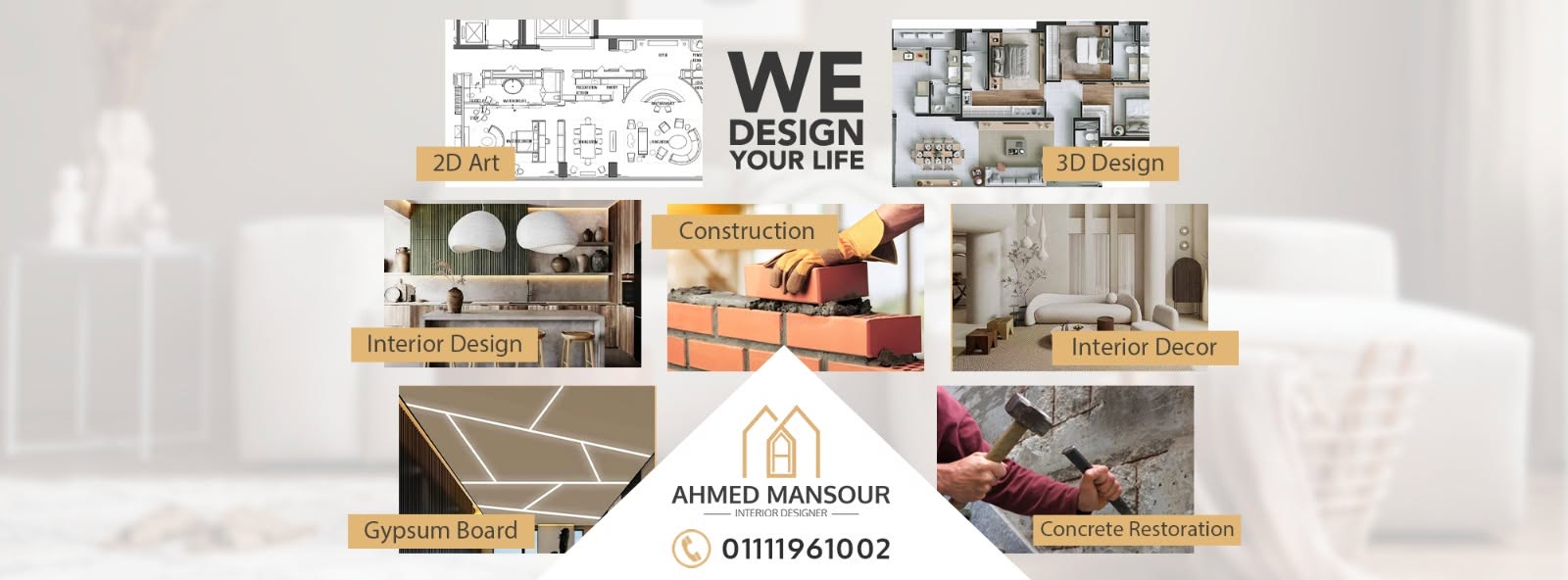 Ahmed mansour luxury furniture logo